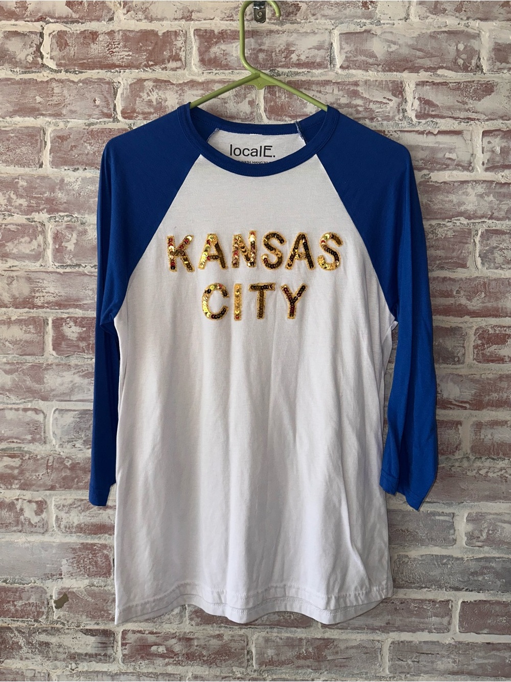 Blue and Gold Kansas City Raglan